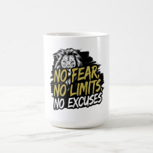 Taza De Café Sin miedo, sin límites, sin excusas