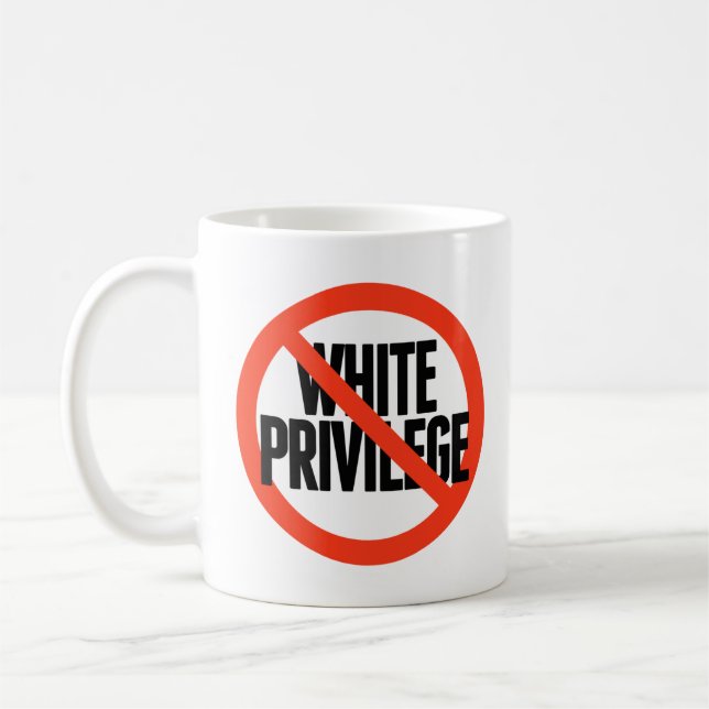 Taza De Café Sin privilegios blancos (Izquierda)