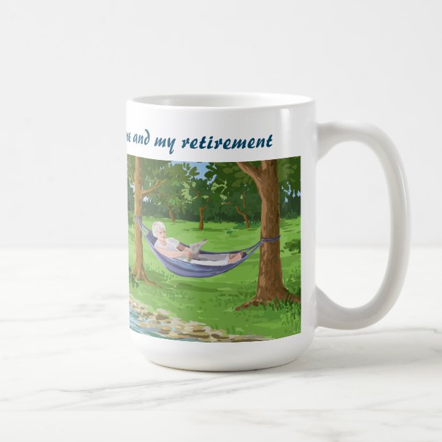 Taza De Café Sin problemas, solo yo, retiro, hamaca, divertido (Derecha)