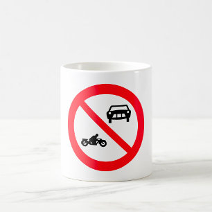 Taza De Café Sin Rótulo de carretera de vehículos