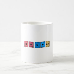 Taza De Café Sin tabla periódica de correo basura