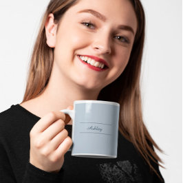 Taza De Café Sin tiempo - Azul Mist Name Mug