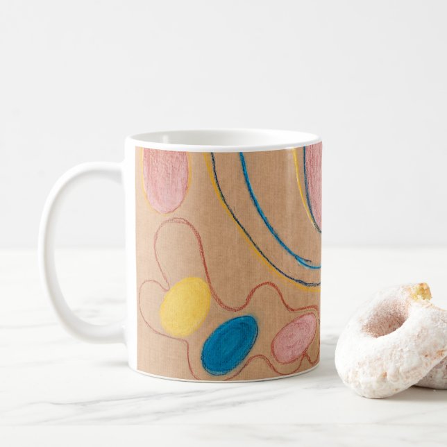 Taza De Café Sin título, 1908 por Hilma af Klint (Con donut)