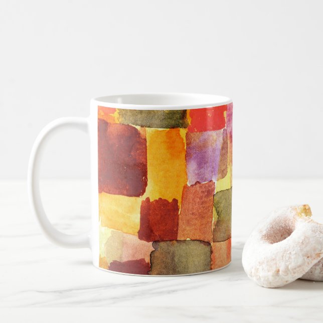 Taza De Café Sin título de Paul Klee Abstract Art (Con donut)
