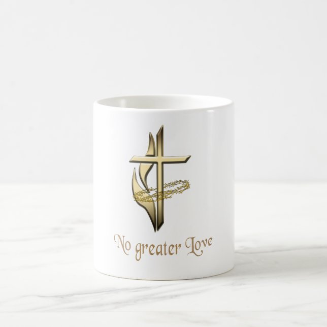 Taza De Café Sin una mayor cruz de amor (Centro)