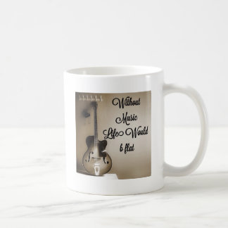 Taza De Café Sin vida de la música b plano