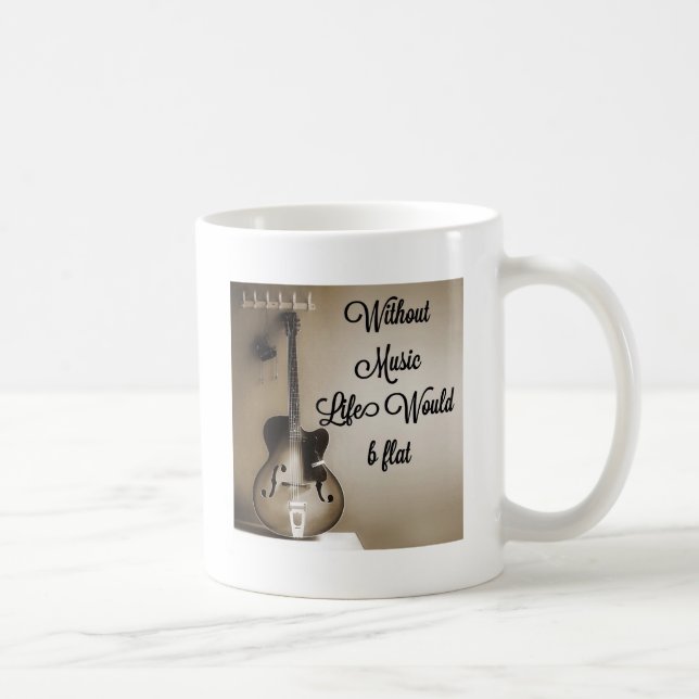 Taza De Café Sin vida de la música b plano (Derecha)