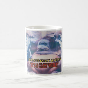 Taza De Café Sindoni dice que es un mundo loco
