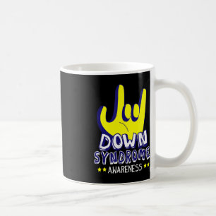 Taza De Café Síndrome de Down Conciencia Te Amo Rótulo de Mano 