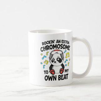 Taza De Café Síndrome de Down Niños T21 Rockin' Un Cromosoma Ex