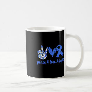 Taza De Café Síndrome de Vómitos Cíclicos Cinta Azul Paz Amor F