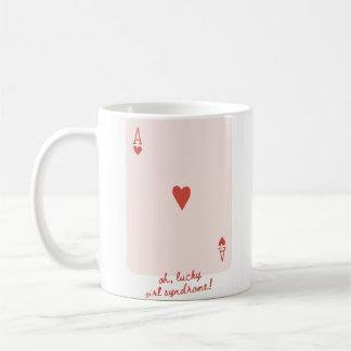 Taza De Café Síndrome del Chica afortunado