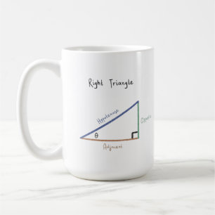 Taza De Café Sine Cosine Tangent Trigonometría Educativa