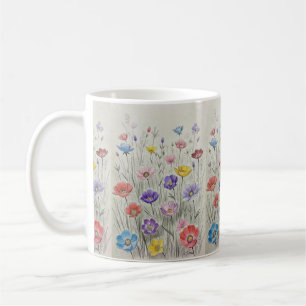 Taza De Café Sinfonía de flores silvestres