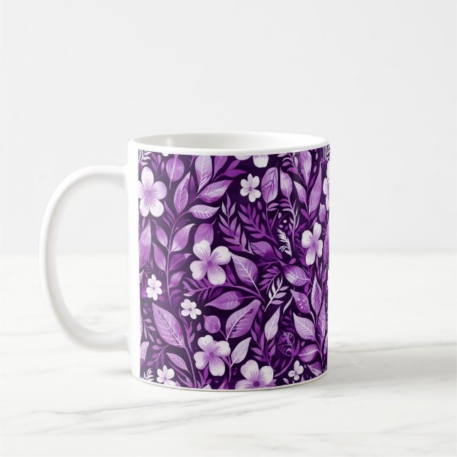 Taza De Café Sinfonía de Jardín Violeta Eéret Floral Heaven (Izquierda)