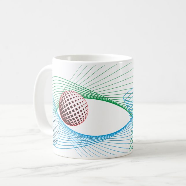 Taza De Café Sinfonía de la Esfera Swirling (Anverso izquierdo)