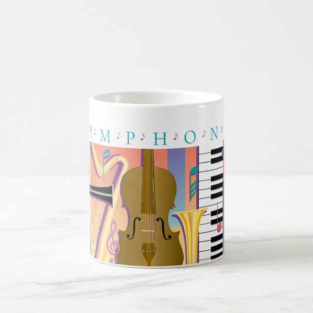 Taza De Café Sinfonía de los amantes de la música (Centro)