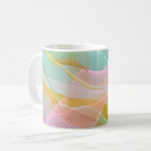 Taza De Café Sinfonía de Pastel de Cintas Flotantes y Sutiles