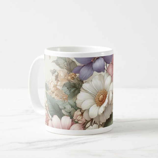 Taza De Café Sinfonía floral (Anverso izquierdo)