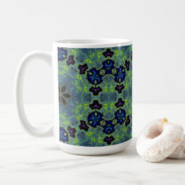 Taza De Café Sinfonía Fractal Radiante