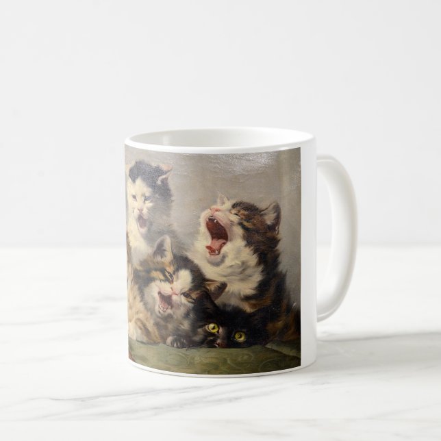 Taza De Café Sinfonía gatita por Julius Adam II (Anverso derecho)