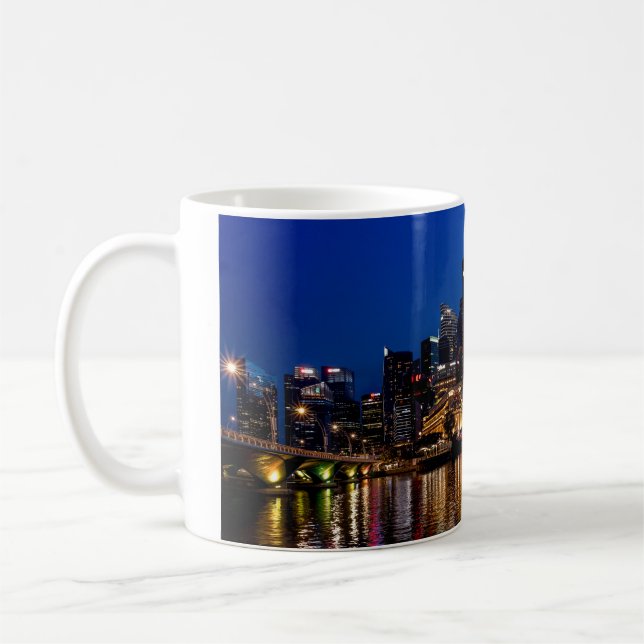 Taza De Café Singapore Skyline Coffee Mug (Izquierda)