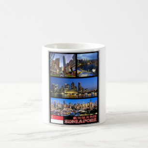 Taza De Café Singapur - Mosaico -
