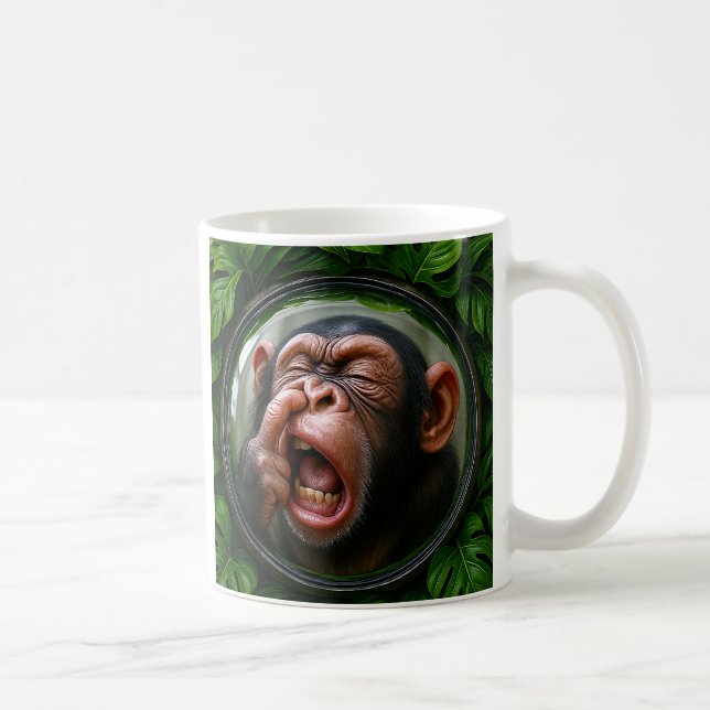 Taza De Café Singe Doigt Nez (Derecha)