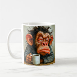 Taza De Café Singe pas très en forme