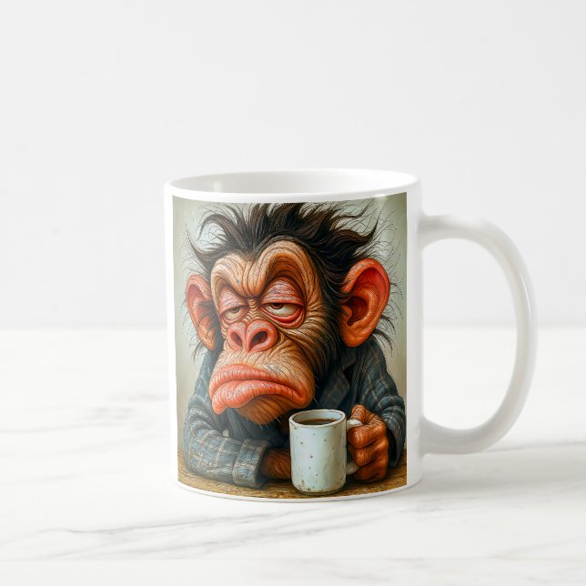 Taza De Café Singe pas très en forme (Derecha)