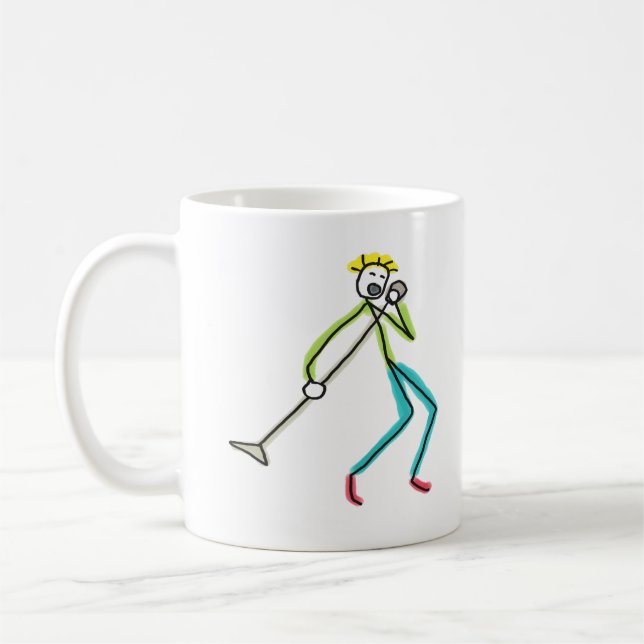 Taza De Café Singing Stickman (Izquierda)
