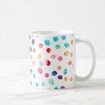 Taza De Café Singularidad<br><div class="desc">Patrón de puntos aleatorios coloridos con colores de ágata</div>