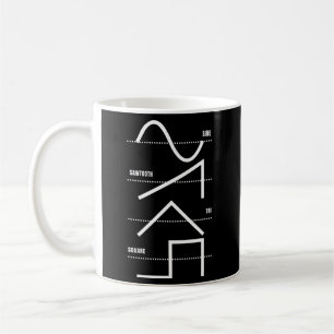 Taza De Café Sintetizador analógico Techno Waveform Synth Nerd
