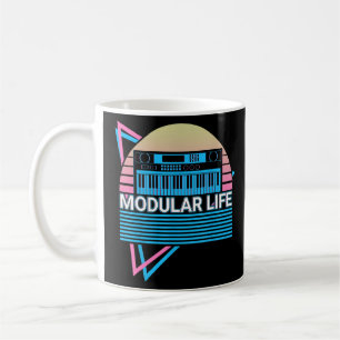 Taza De Café Sintetizador Sintetizador Vida modular del músico 