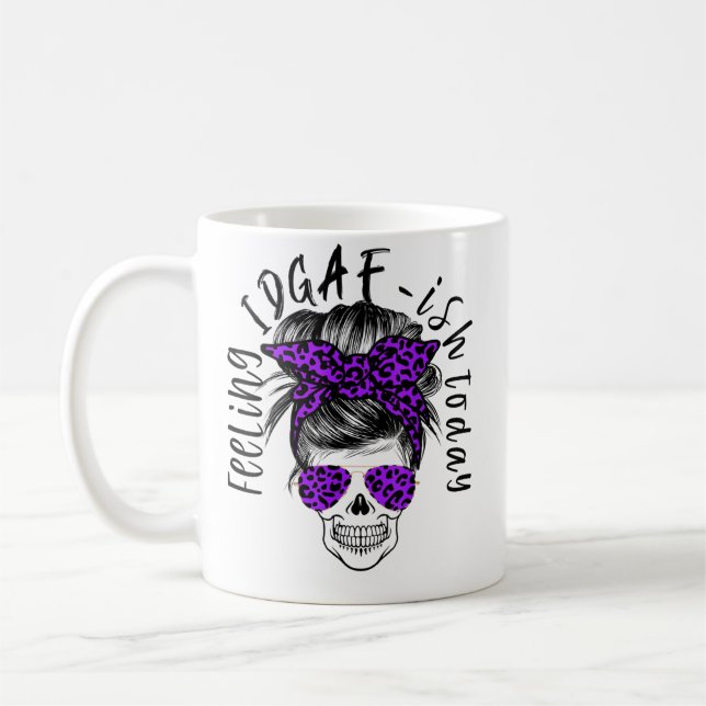 Taza De Café Sintiendo algo inapropiado de Idgaf-Ish hoy Leopar (Izquierda)