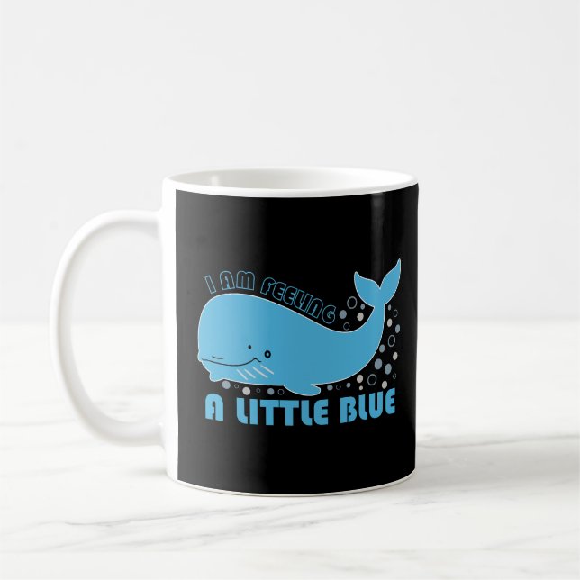 Taza De Café Sintiendo azul ballena (Izquierda)