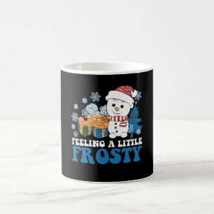 Taza De Café Sintiendo un poco helado muñeco de nieve nieve Nav