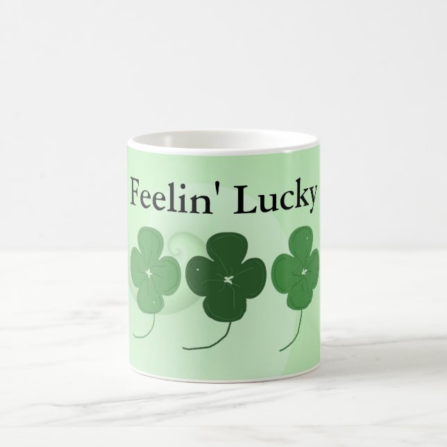 Taza De Café Sintiéndose Afortunado... (Centro)