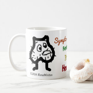 Taza De Café Síntomas en hombres Zika Mug por RoseWrites