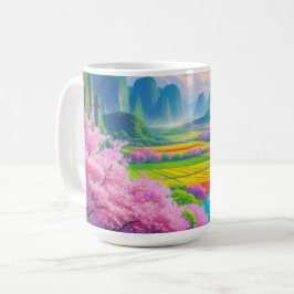 Taza De Café "Sip En Primavera - Florecimiento Escenario