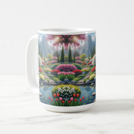 Taza De Café Sip en Serenity - Serene Mountain Garden