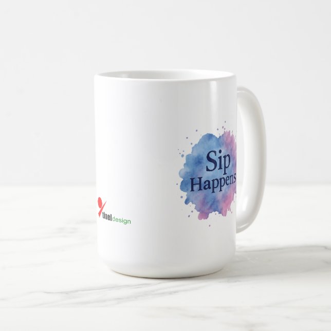 Taza De Café Sip Happens (Anverso derecho)