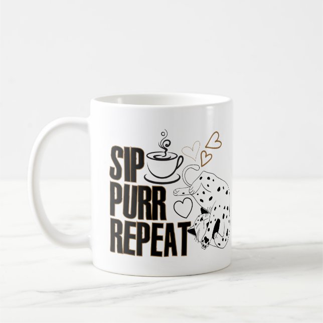 Taza De Café sip, purr, repetir.w (Izquierda)