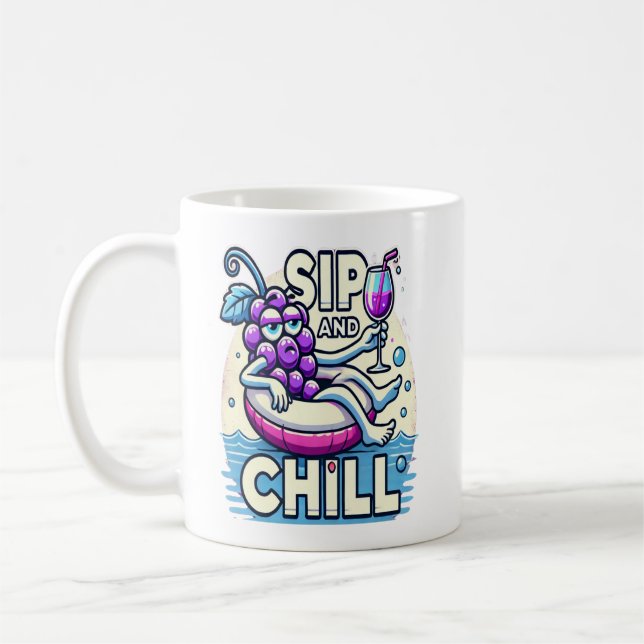 Taza De Café Sip Y Chill (Izquierda)