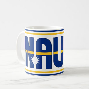 Taza De Café Sippin' con Nauru Patriotic