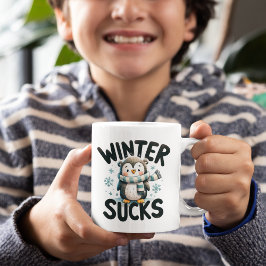 Taza De Café Sips cálidas, Guay Quips - Penguin Winter