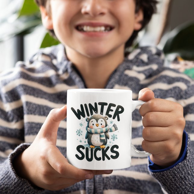 Taza De Café Sips cálidas, Guay Quips - Penguin Winter (Subido por el creador)
