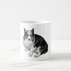 Taza De Café Sips De Corgi Moon-Dot