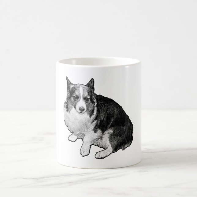 Taza De Café Sips De Corgi Moon-Dot (Centro)