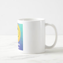 Sips soleadas: Mug blanca con una Emoji amarilla ☀